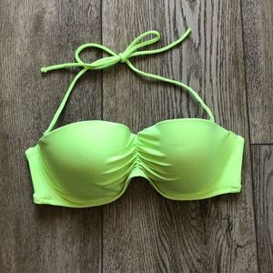 Victoria Secret neon green convertible bikini top